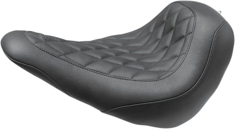 MUSTANG Wide Tripper™ Solo Seat - Diamond Stitch - Black - Softail '18-'21