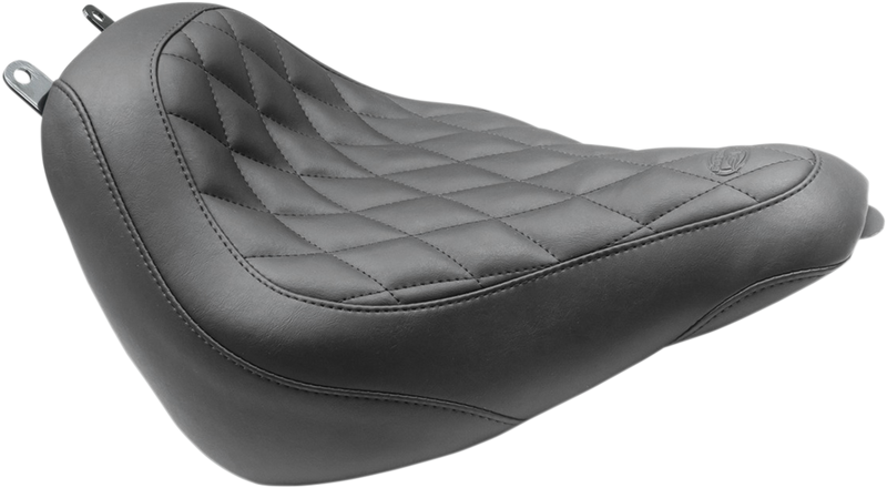 MUSTANG Wide Tripper™ Solo Seat - Diamond - Black - Softail '18-'21