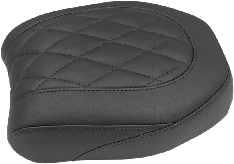 MUSTANG Wide Tripper™ Forward Rear Seat - Diamond - Black - Fat Bob '14-'17