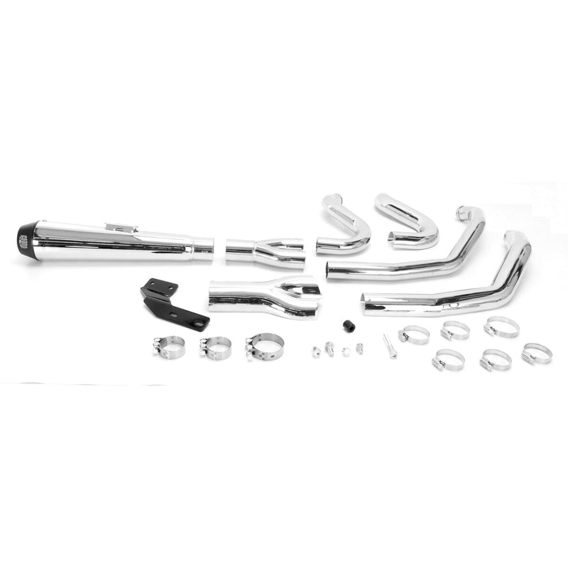 COBRA El Diablo 2:1 Exhaust System - Chrome - '12-'17 Softail