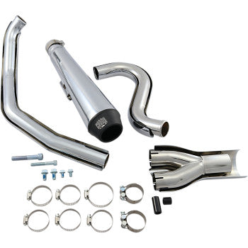 COBRA El Diablo 2:1 Exhaust System - Chrome - '88-'06 Softail
