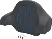 SADDLEMEN Deluxe Tour Pack Sissy Bar Pad - Tri Gripper - Blue 071021101