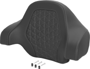 SADDLEMEN Deluxe Tour Pack Sissy Bar Pad - Tri Gripper - Gray 071021102