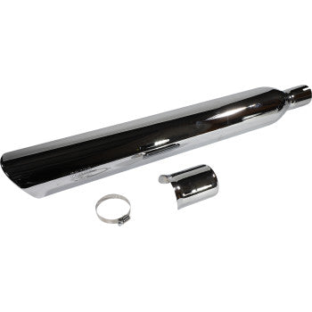 COBRA 909 Twins Slip-On Muffler - Chrome - FLSB '18-'21