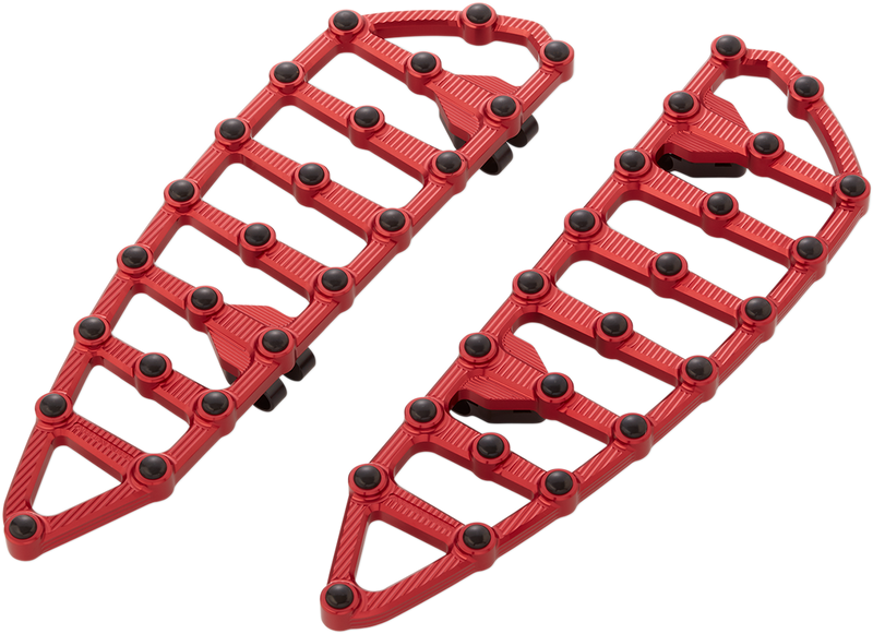 ARLEN NESS MX Billet Driver Floorboards - Red