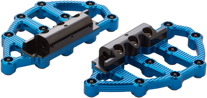 ARLEN NESS MX Passenger Floorboards - Blue - 1999-2020 TOURING, SOFTAIL MODELS