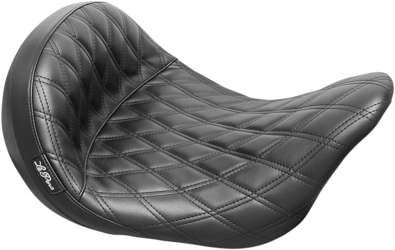 LE PERA Monterey Sport Solo Seat - Double Diamond - Black - Touring '08-'22