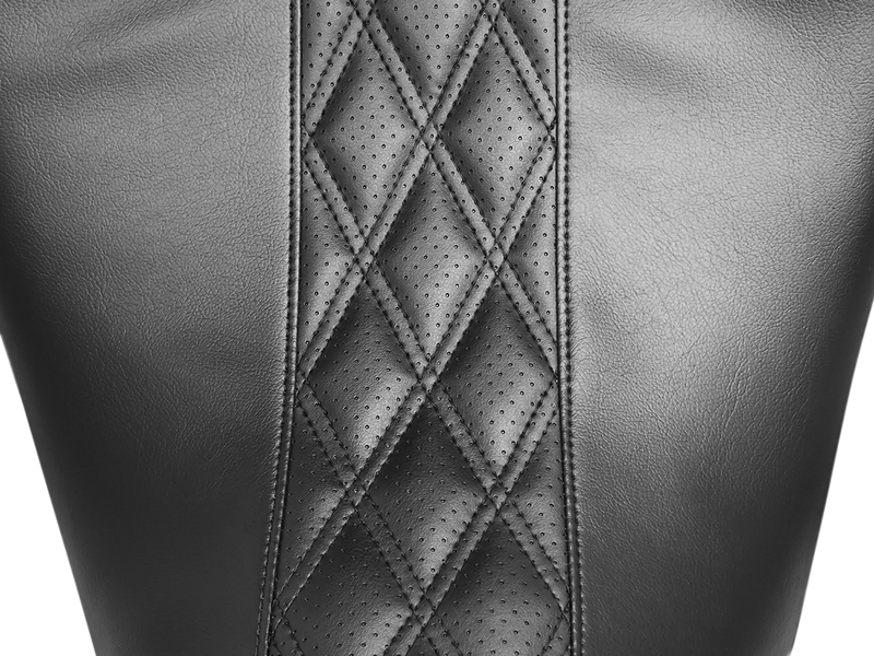 LE PERA Outcast GT-2 Seat - Full-Length - w/o Backrest - Black Double Diamond - Perforated - Touring '08-'23