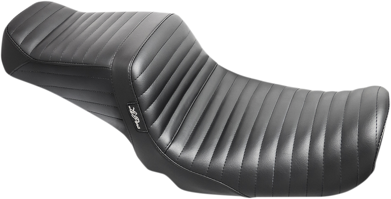 LE PERA Tailwhip Seat - Pleated - Black - Dyna '06-'17