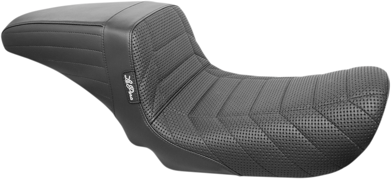 LE PERA Kickflip Seat - Flat Track Stitch - Black - Dyna '06-'17