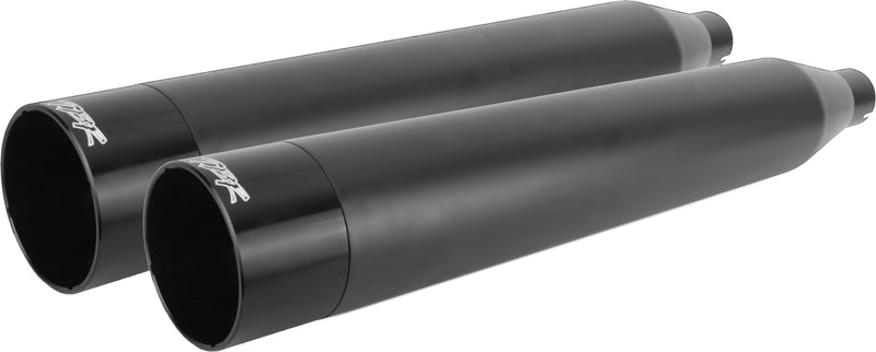 TBR Comp S Slip On Black W/Black End Cap - '17-'24 TOURING