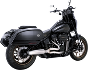 VANCE & HINES 2-into-1 Gaslighter Exhaust System - Brushed - M8 Softail 27349