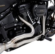 VANCE & HINES 2-into-1 Gaslighter Exhaust System - Brushed - M8 Softail 27349
