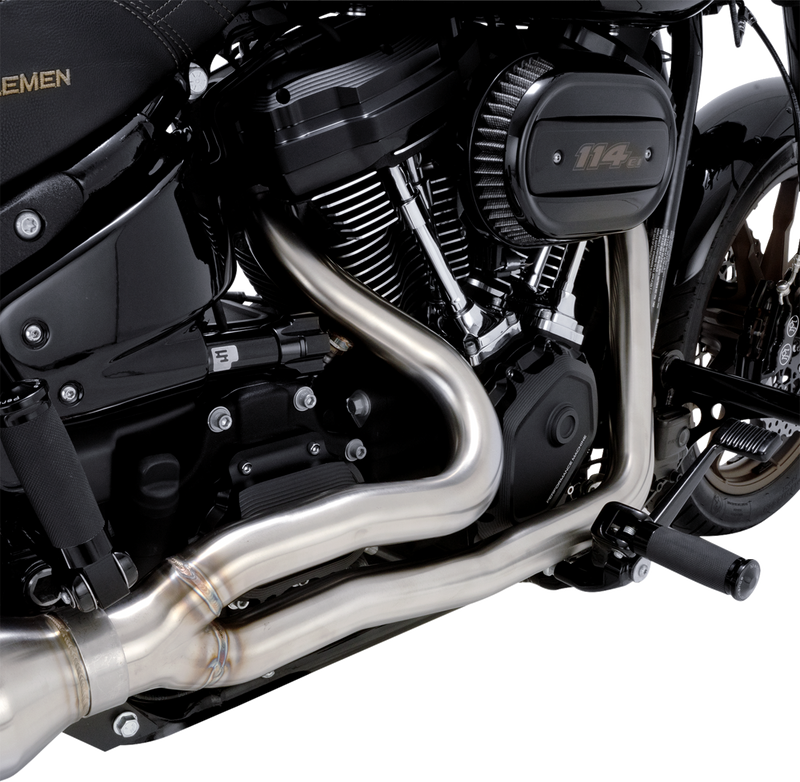 VANCE & HINES 2-into-1 Gaslighter Exhaust System - Brushed - M8 Softail 27349