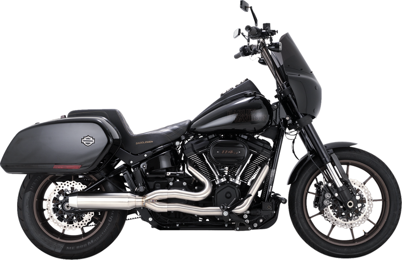 VANCE & HINES 2-into-1 Gaslighter Exhaust System - Brushed - M8 Softail 27348