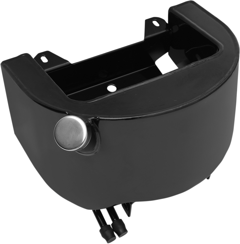DRAG SPECIALTIES Side Fill Oil Tank - Gloss Black - Softail