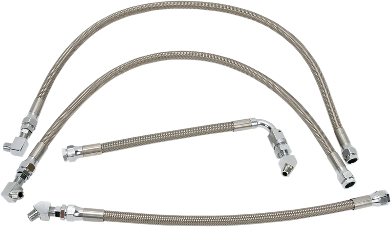 DRAG SPECIALTIES Oil Line Kit - Stainless Steel - FXR '87-'90