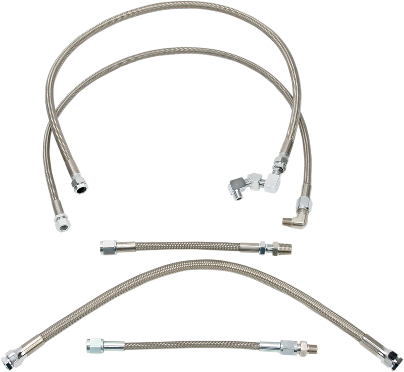 DRAG SPECIALTIES Oil Line Kit - Stainless Steel - Sportster '86-'90