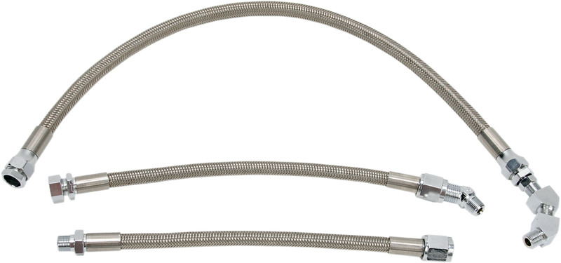 DRAG SPECIALTIES Oil Line Kit - Stainless Steel - Sportster