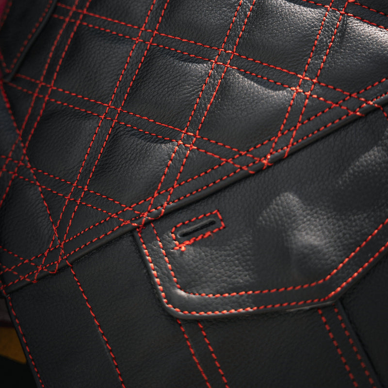 The Men's Diamond Stitch Club Vest by Unik Premium combines sophisticated design with practical features.