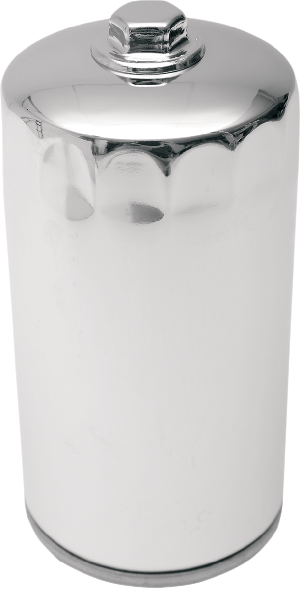DRAG SPECIALTIES Spin-On Oil Filter with Nut - Chrome - Dyna