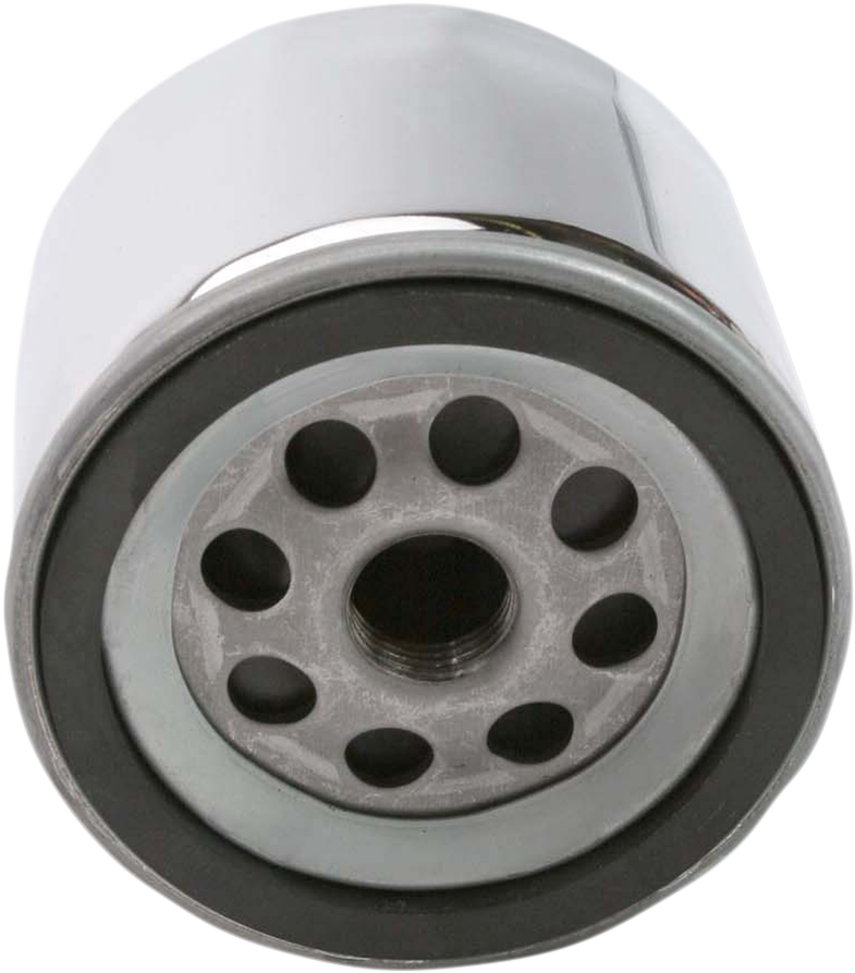 DRAG SPECIALTIES Spin-On Oil Filter with Nut - Chrome