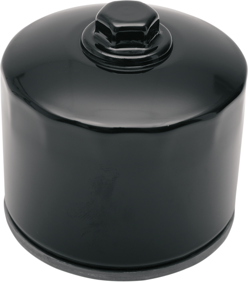 DRAG SPECIALTIES Spin-On Oil Filter with Nut - Black