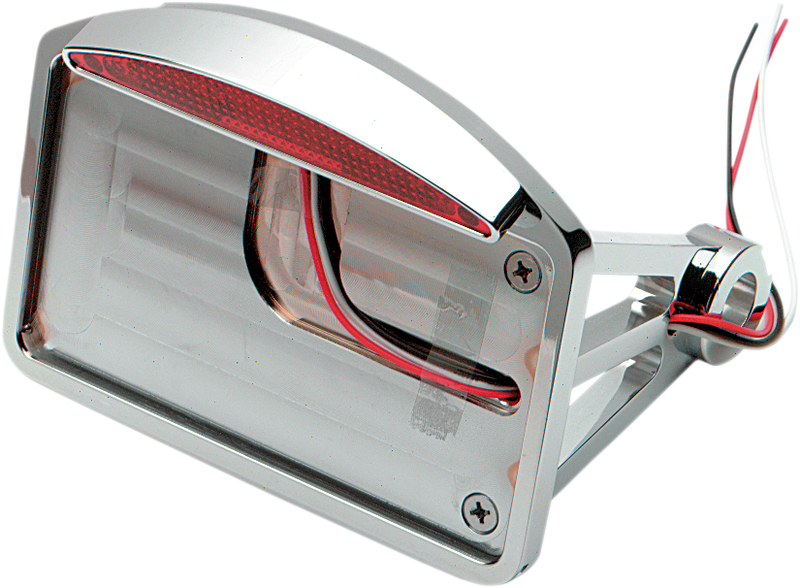 DRAG SPECIALTIES Side Mount Taillight/License Plate Mount - Flat Horizontal - Half-Moon