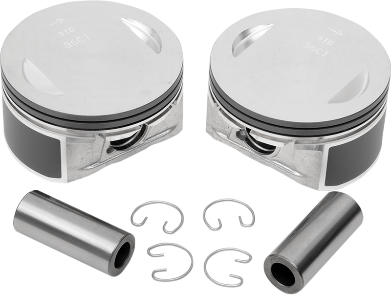 DRAG SPECIALTIES Replacement Aluminum 9.2:1 Piston Set - Standard Bore - Twin Cam