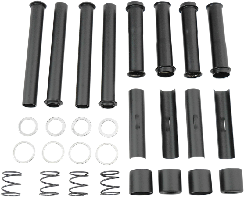 DRAG SPECIALTIES Pushrod Tube Kit - Black - Big Twin '84-'00