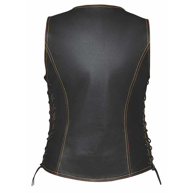 Ember - Ladies Red & Gold Paisley Liner Vest