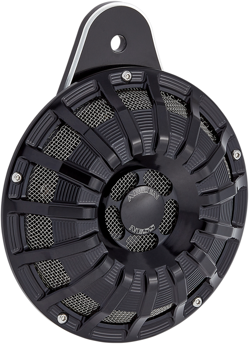ARLEN NESS Custom Billet Horn - 15 Spoke - Black - Big Twin