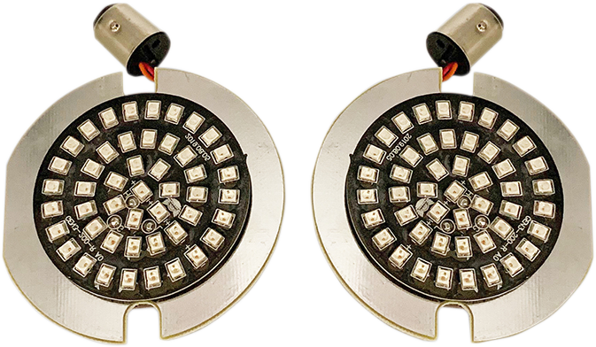 DRAG SPECIALTIES LED Flat-Style 1156 Turn Signal Inserts - Red