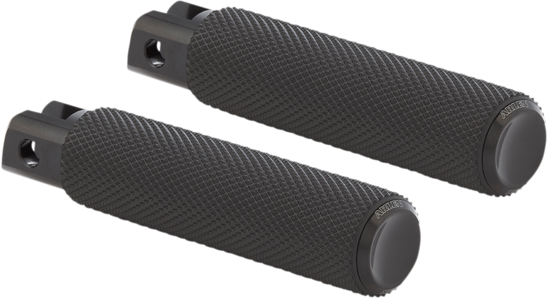 ARLEN NESS Passenger Knurled Footpegs - Black - 2018-2020 SOFTAIL MODELS