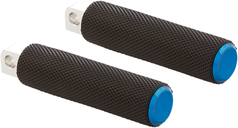ARLEN NESS Knurled Footpegs - Passenger - Blue - FL/FX '18-'24