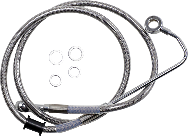 DRAG SPECIALTIES Extended Length Stainless Steel Brake Line - +4" - FLSTCI '15-'17
