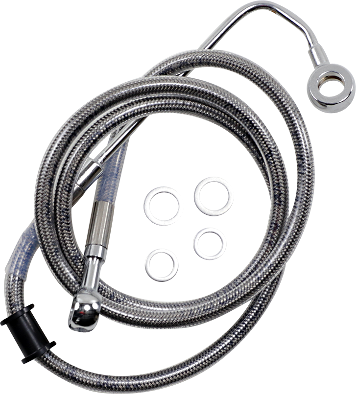 DRAG SPECIALTIES Extended Length Stainless Steel Brake Line - +8" - FLSTCI '15-'17