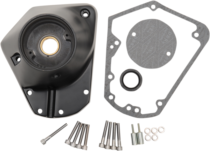 DRAG SPECIALTIES Replacement Die-cast Cam Cover - Satin Black - EVO Big Twin '93-'99