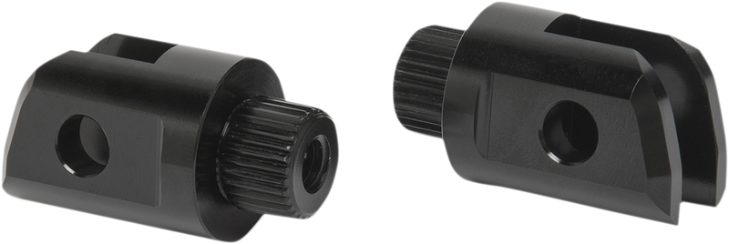 ARLEN NESS Splined Footpeg Mount - Anodized Black - Indian Chief