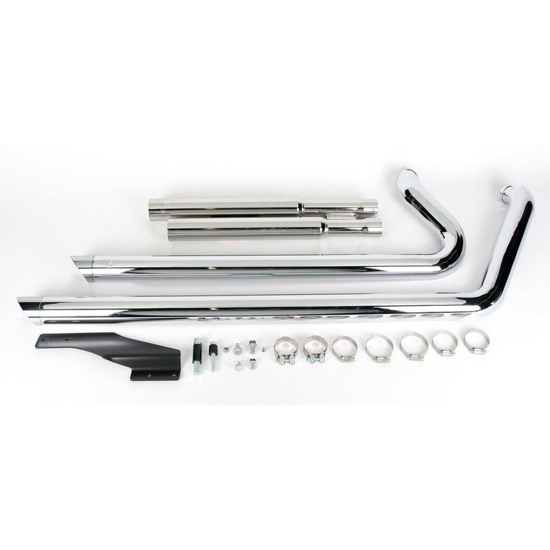 COBRA Speedster Slashdown Exhaust System - Chrome - '86-'06 Softail