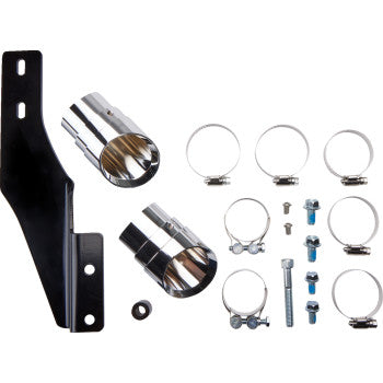 COBRA Speedster Slashdown Exhaust System - Chrome - Softail '07-'11