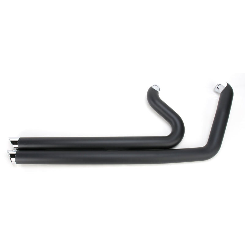 COBRA Speedster Slashdown Exhaust System - Black w/ Chrome Tips - Dyna '12-'17