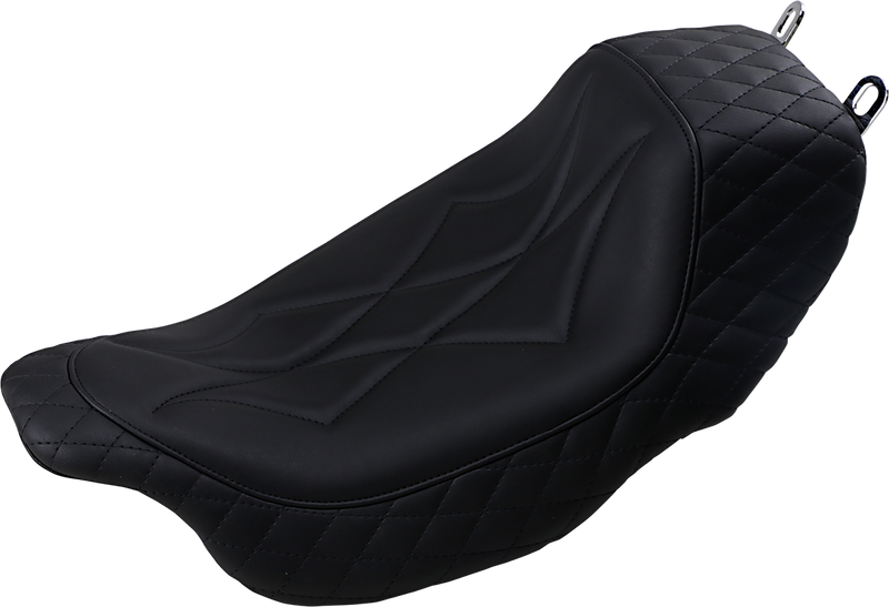 MUSTANG Revere Journey Solo Seat - Black Diamond Stitch - Touring '08-'21