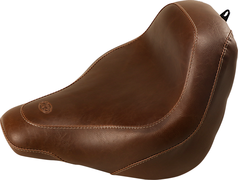 MUSTANG Vintage Wide Tripper™ Solo Seat - Smooth - Brown - Softail '18-'21