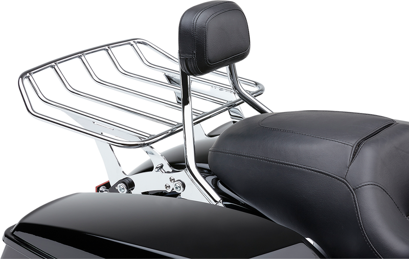COBRA Detachable Backrest - Chrome - Short - FLH/FLT