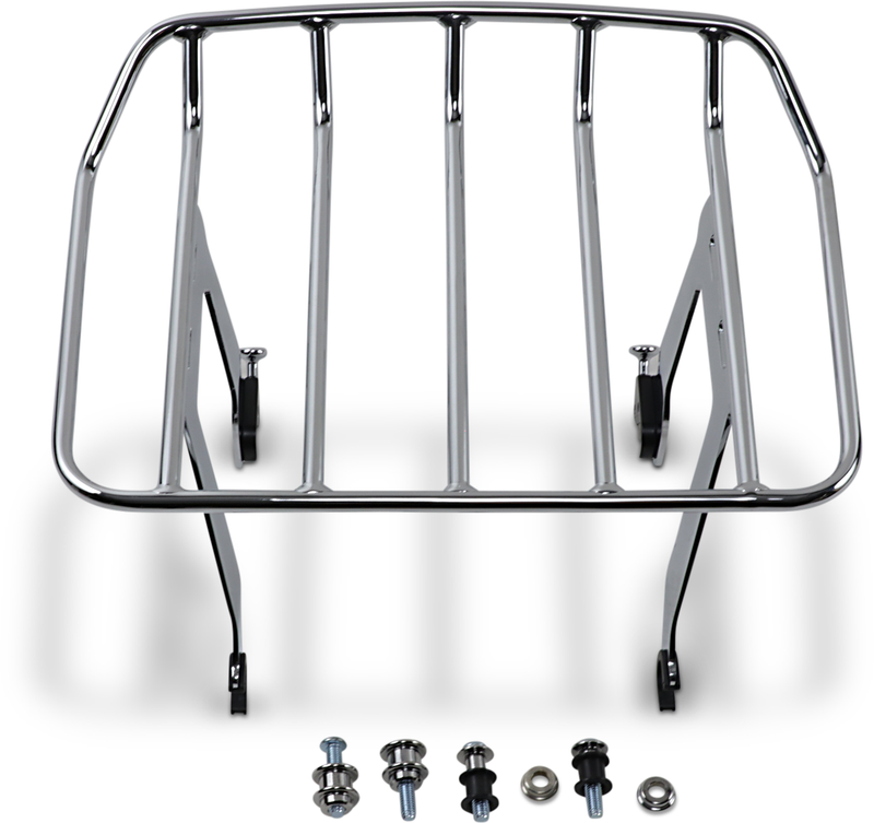 COBRA Detachable Solo Rack - FLHC - Chrome