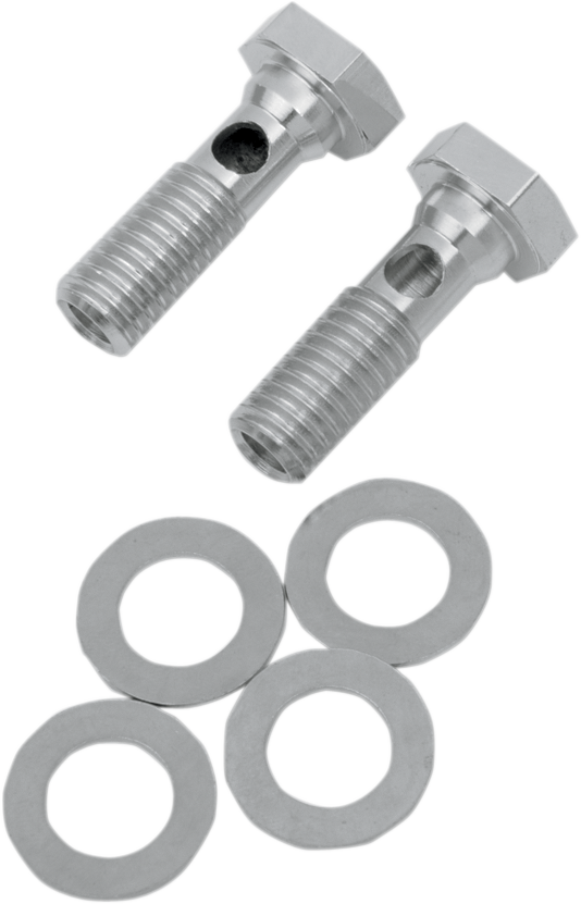 DRAG SPECIALTIES Breather Bolts - Chrome - Evolution Big Twin - 1/2"-13