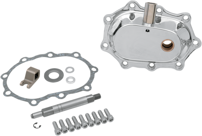 DRAG SPECIALTIES Heavy-Duty Kick Start Cover Kit - Chrome