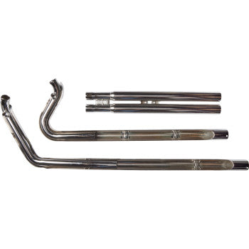 COBRA Speedster Long Exhaust System - Chrome - '07-'11 Softail