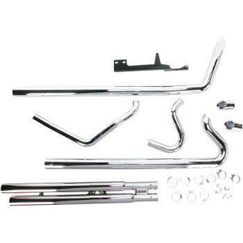COBRA Speedster Slashdown Xtra Long Exhaust System - Chrome - FLD '12-'16